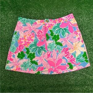 Lilly Pulitzer Pink and Blue Patterned Skirt